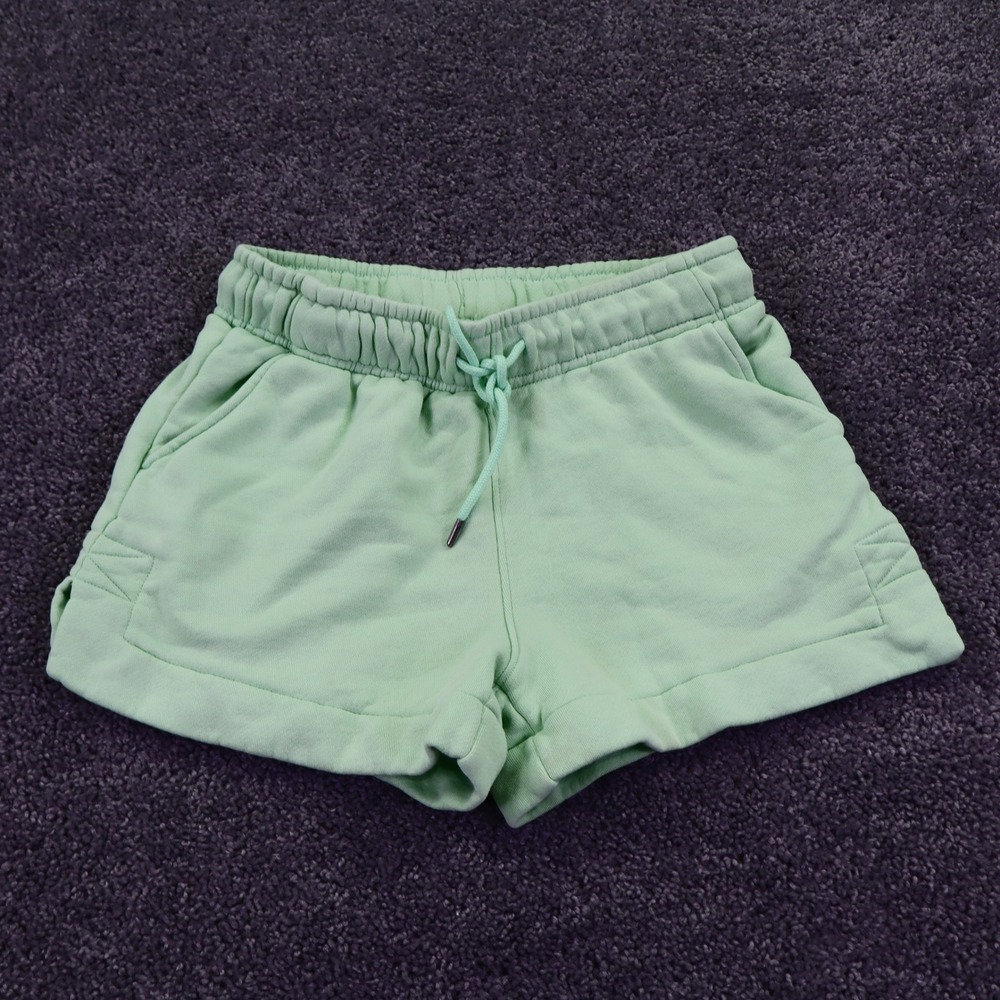 Universal Thread Shorts Womens Small Green Cotton Blend Drawstring Casual